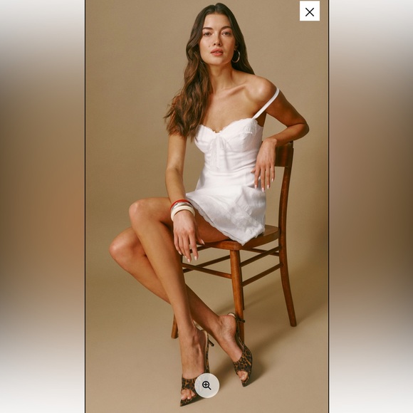 Reformation Arya Linen Dress - size 4 NWT - Picture 7 of 8